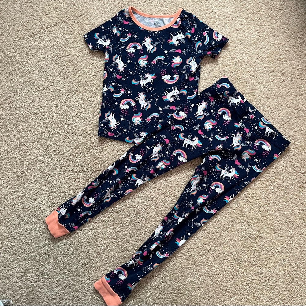 Girls Unicorn Pajamas Bundle - Size 6